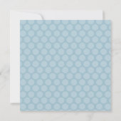 Snowflake Blue Polka Dot Sip en See Kaart (Achterkant)