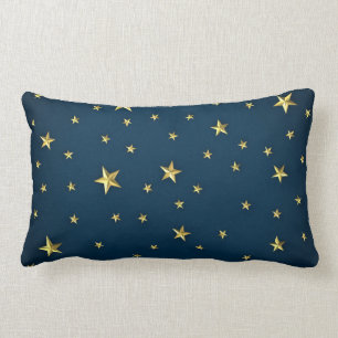 Snowflake Blue Stars Holiday Kussen
