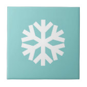 Snowflake blue tegeltje (Voorkant)