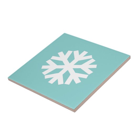 Snowflake blue tegeltje (Zijkant)