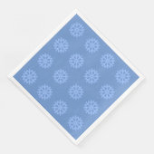 Snowflake Blue Winter Festive Pattern Servet (Hoek)