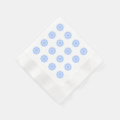 Snowflake Blue Winter Festive Pattern Servet (Hoek)