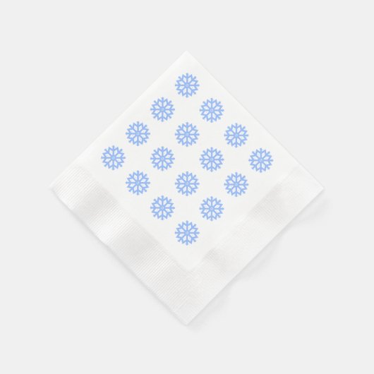 Snowflake Blue Winter Festive Pattern Servet (Hoek)