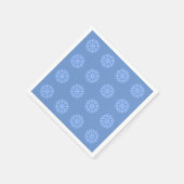 Snowflake Blue Winter Festive Pattern Servet (Hoek)