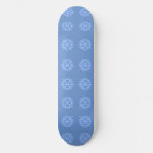 Snowflake Blue Winter Pattern Persoonlijk Skateboard (Voorkant)