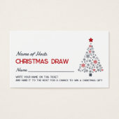 Snowflake-boom, kerstfeestkaartjes visitekaartje (Voorkant)