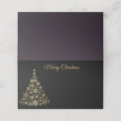 Snowflake-boom voor vakantieplaatsen plaatskaartje (Buitenkant ongevouwen)