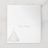 Snowflake-boom voor vakantieplaatsen plaatskaartje (Buitenkant ongevouwen)