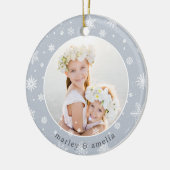 Snowflake Border | Foto Keramisch Ornament (Links)