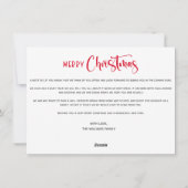 Snowflake Border Foto Merry Kerstry Feestdagenkaart (Achterkant)