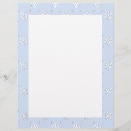 Snowflake Border Letterhead (Voorkant)