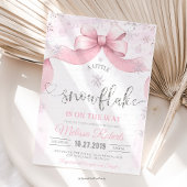 Snowflake Bow baby shower  Kaart