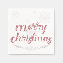 Snowflake & Branches Vakantie Servetten