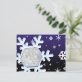 Snowflake Briefkaart (Staand voorkant)
