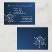 Snowflake Bruids Registry Kaart Donkerblauw (Voorkant / Achterkant)