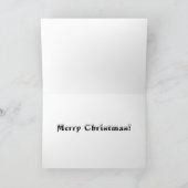 Snowflake Bulb Christmas Kaart (Binnen)