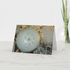 Snowflake Bulb Christmas Kaart