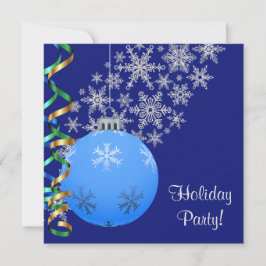 Snowflake Bulb Holiday Party Kaart
