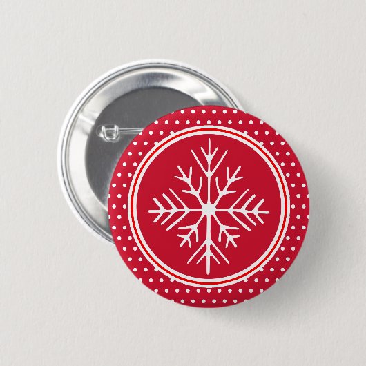 Snowflake Button (Voorkant /achterkant)