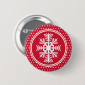 Snowflake Button (Voorkant /achterkant)