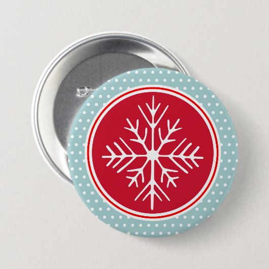 Snowflake Button (Voorkant /achterkant)