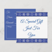 Snowflake Cadeaubon (Voorkant / Achterkant)