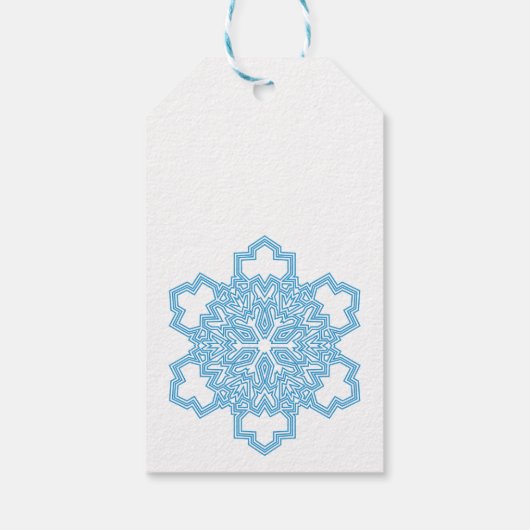 Snowflake Cadeaulabel (Achterkant)