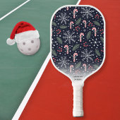 Snowflake Candy Cane Winter Vakantie Aangepaste te Pickleball Paddle