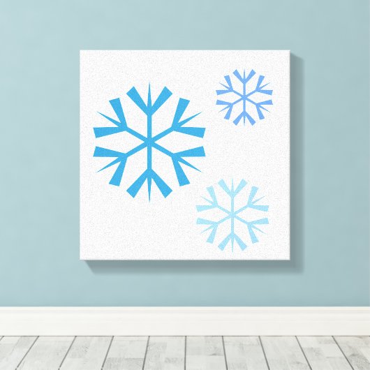 Snowflake Canvas Art (Insitu (Houten vloer))