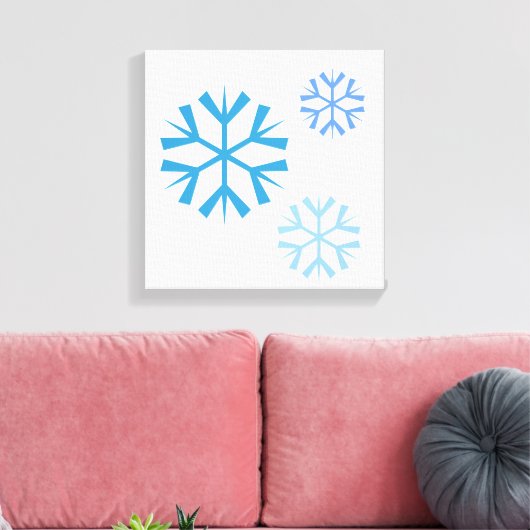 Snowflake Canvas Art Afdruk (Insitu (Woonkamer))