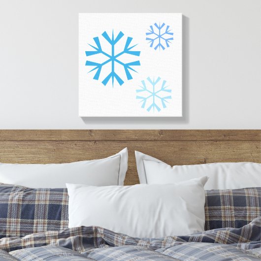 Snowflake Canvas Art Afdruk (Insitu (Slaapkamer))