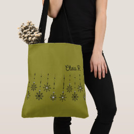  Snowflake Canvas Tas
