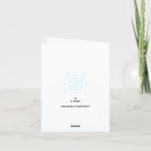 Snowflake Card Feestdagen Kaart (Achterkant)