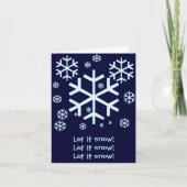 Snowflake Card Feestdagen Kaart (Voorkant)