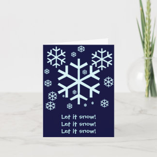Snowflake Card Feestdagen Kaart