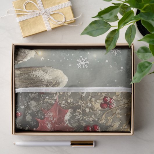 Snowflake Cardinal Tissuepapier (Geschenk)