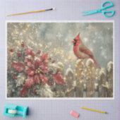 Snowflake Cardinal Tissuepapier (Craft)