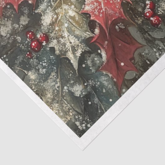 Snowflake Cardinal Tissuepapier (Detail)