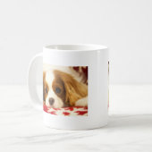 Snowflake Cavalier King Charles Spaniel Koffiemok (Voorkant links)