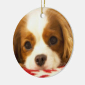 Snowflake Cavalier King Charles Spaniel Ornament (Links)