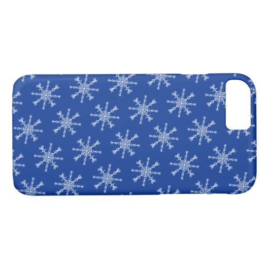 Snowflake-cel telefoontas Case-Mate iPhone case (Achterkant (Horizontaal))