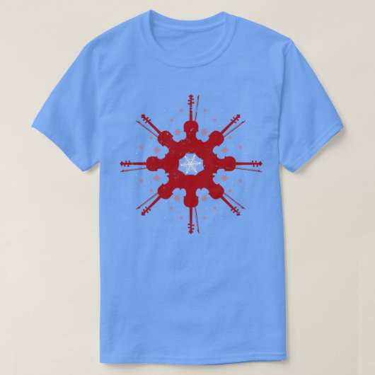Snowflake Cello T-shirt (Design voorkant)