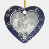Snowflake Charm Lijst Keramisch Ornament (Voorkant)