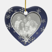Snowflake Charm Lijst Keramisch Ornament (Achterkant)
