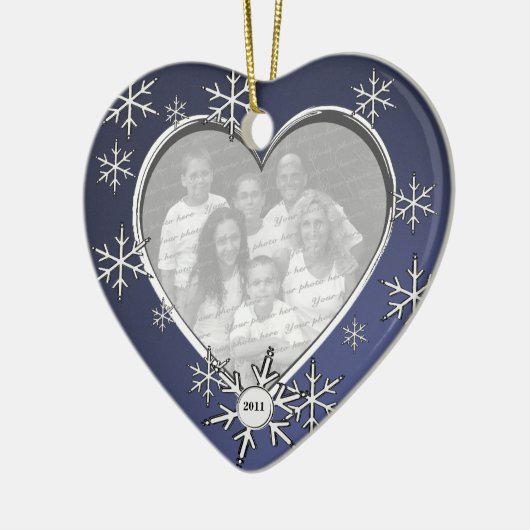 Snowflake Charm Lijst Keramisch Ornament (Links)