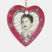 Snowflake Charm Lijst Keramisch Ornament (Rechts)