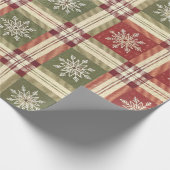 Snowflake Check Cadeaupapier (Hoek)