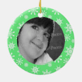 Snowflake Child's Wish List Keramisch Ornament (Achterkant)