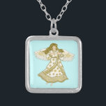 Snowflake Christelijke angel Zilver Vergulden Ketting<br><div class="desc">Snowflake Angel Ketting, Angel t-shirts en Angel geschenken van ArtMuvz Illustration. Bijpassende Charmante Snowflake Angel T-shirt voor mama, papa, kinder, baby. Engelgeschenken zijn een doordachte en betekenisvolle manier om iemand te shows die je belangrijk vindt.Engelgeschenken kunnen religieus of seculier van natuur zijn en kunnen voor elk budget worden gevonden. Engel...</div>