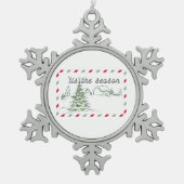 Snowflake Christmas Tree Ornament (Voorkant)